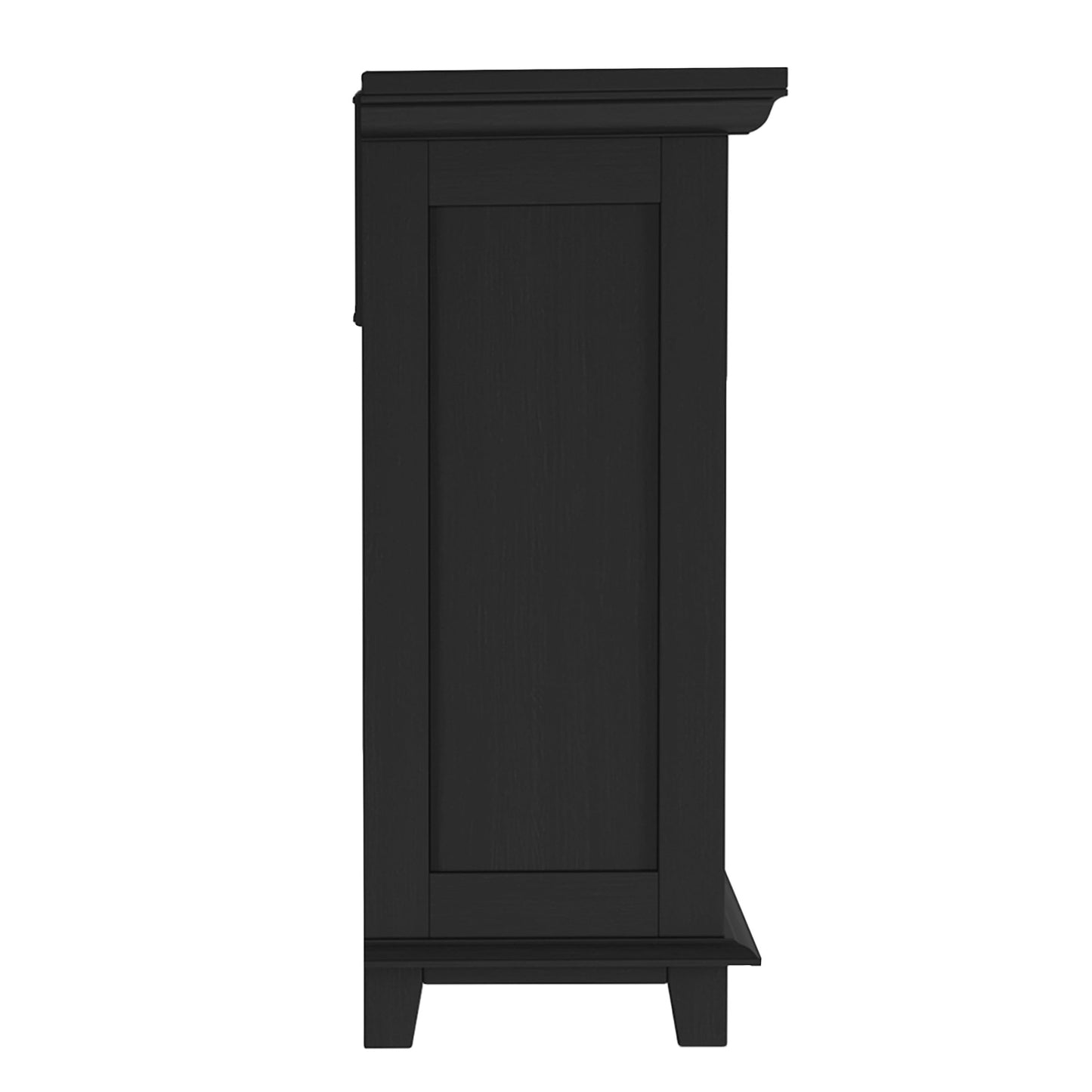 Northwest 27-Inch Electric Fireplace TV Stand for 32” TVs - Fireplace Mantel TV Console Entertainment Center with Shelf - 1400W Electric Fireplace with Mantel Heats Rooms up to 400 SQ FT (Black)