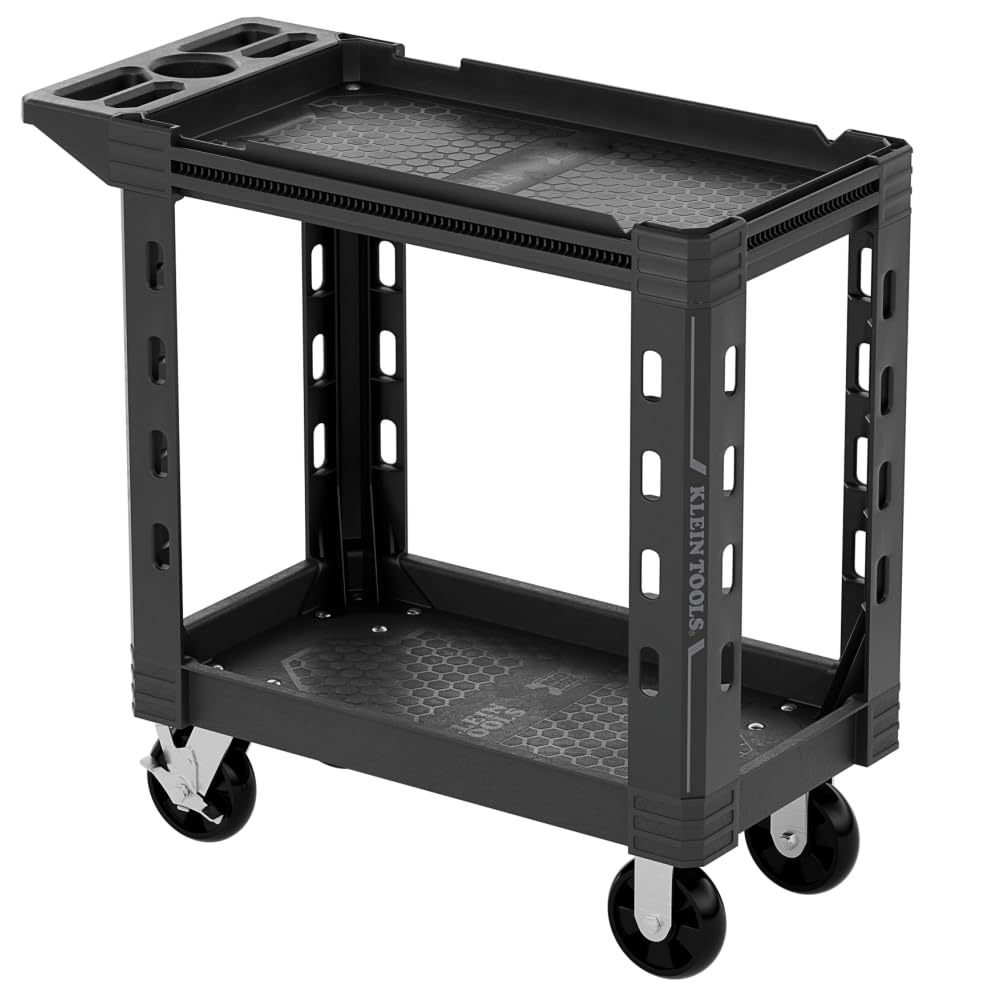 KLEIN TOOLS 54834MB MODBox Service Utility Cart, 18-Inch Width, 6-Inch Wheels, Rolling Storage Cart, Heavy Duty 500lb Capacity for Office, Jobsite or Warehouse