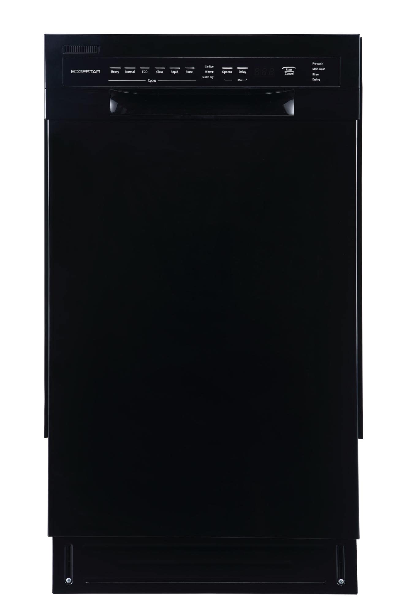 EdgeStar BIDW1802BL 18 Inch Wide 8 Place Setting Built-In Dishwasher
