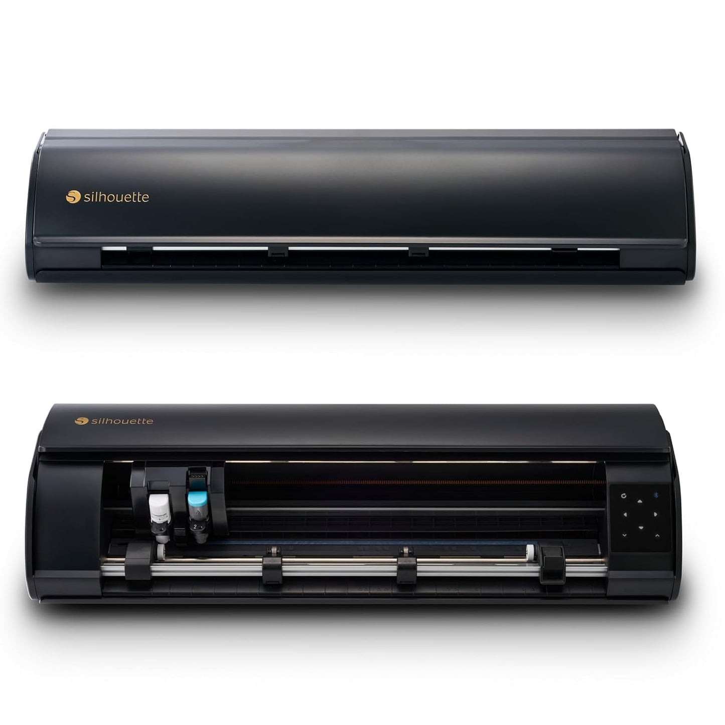 Silhouette Cameo 5 Alpha Plus - 15" Craft & Vinyl Cutter Machine with Automatic Blade, Fast Sketch Mode & 4-Point Registration - Includes Studio Software & 100 Designs, 1-Month Subscription - Black