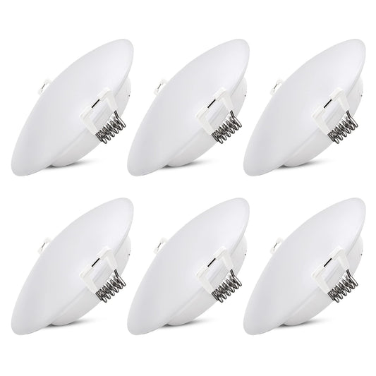 Homdec RV LED Recessed Down Light, 4.5 Inch, 12V Puck Light, Metal, 3500K Warm White, Model RVR4HN-34,