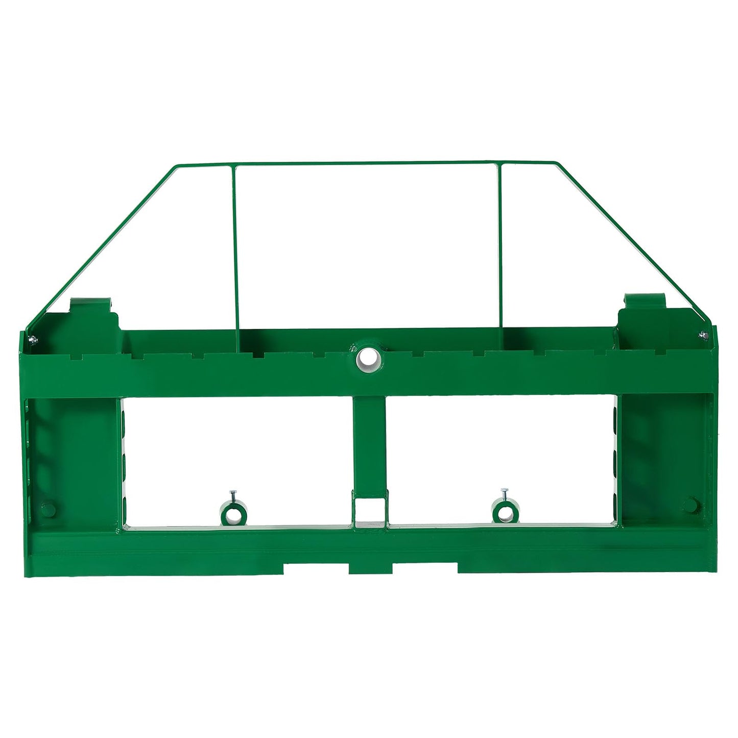 VEVOR Skid Steer Pallet Frame, 4000 lbs Rated Load Capacity, 50-inch Pallet Fork Frame Attachments with 2-inch Hitch Receiver & Spear Sleeves, Fit for John Deere Loaders Quick Attach Mount, Frame Only