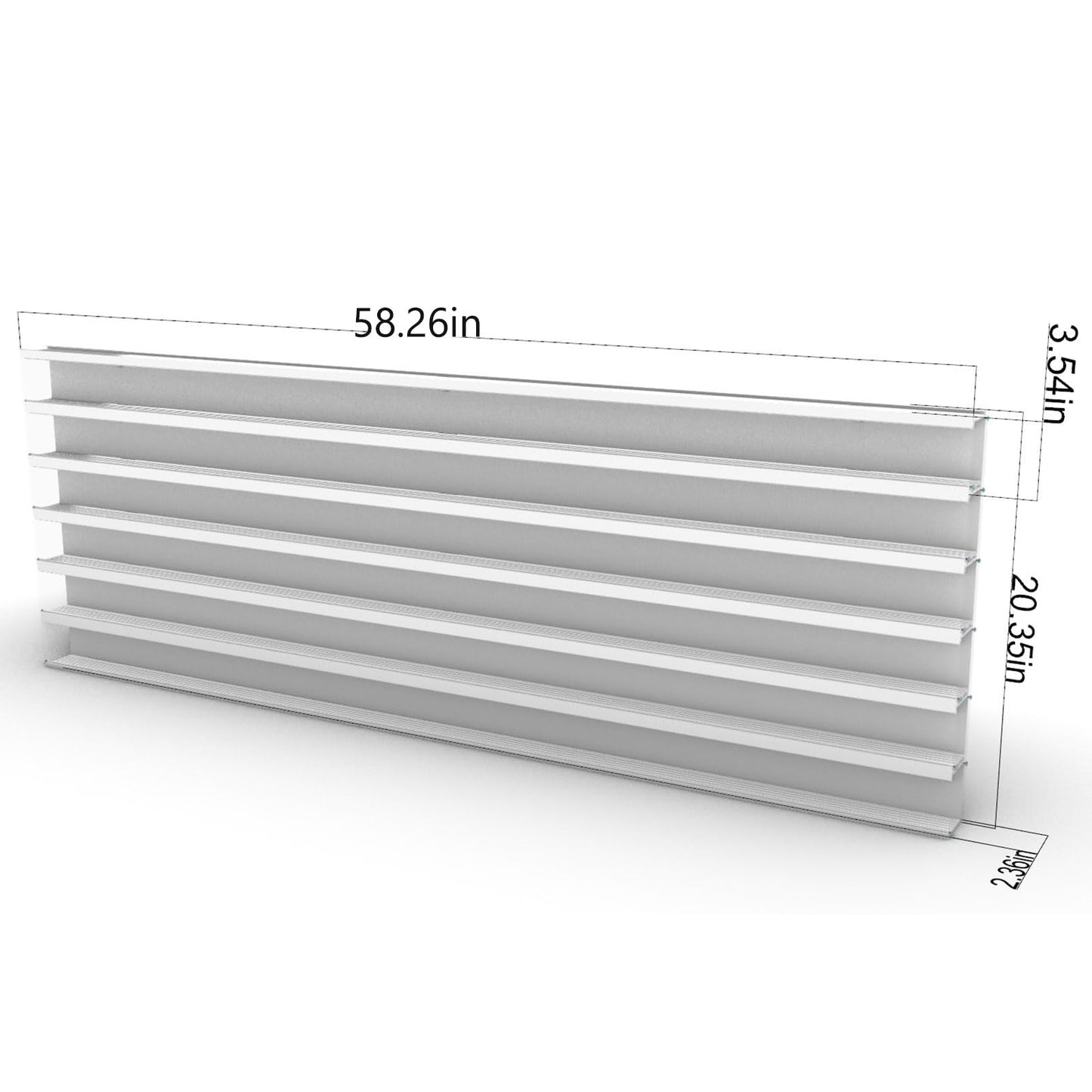 HO Scale Model Train Display Case Wall Rack with 6 Shelves Organizer Storage Cabinet Wall Mount (L3: 58.26inch)