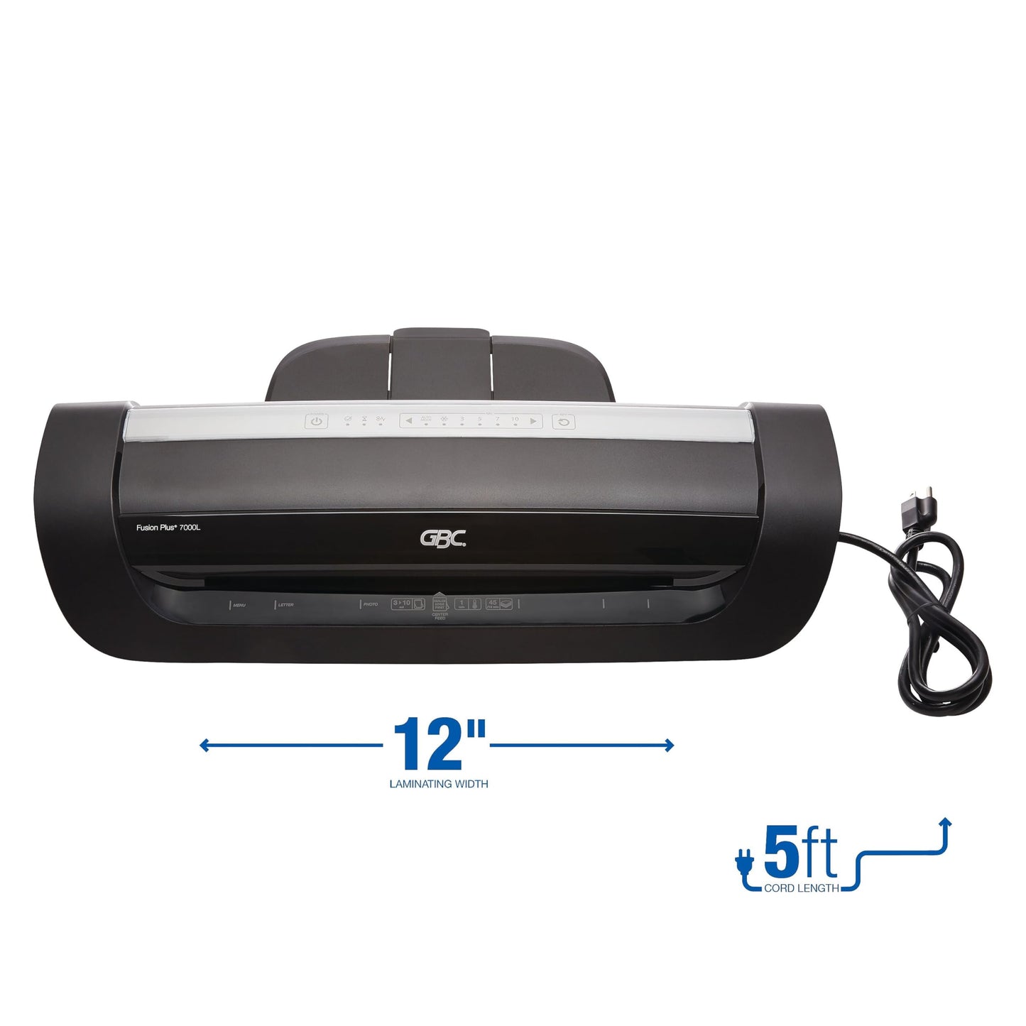 GBC Thermal Laminator Machine, Fusion 7000L, 12 Inch, 1 Min Warm-Up, 3-10 Mil, with 50 EZUse Laminating Pouches (1703098F)