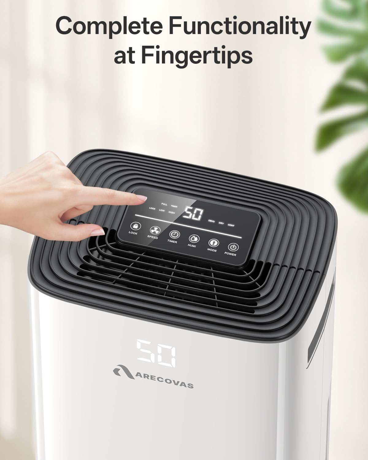 52 Pints Dehumidifier for Basement Bedroom Bathroom Large Room Home, 4500 Sq.Ft Dehumidifiers with Drain Hose, 2025 Energy Star Certificate, Humidity Control, 24H-Timer, Auto Defrost (52, Pints)