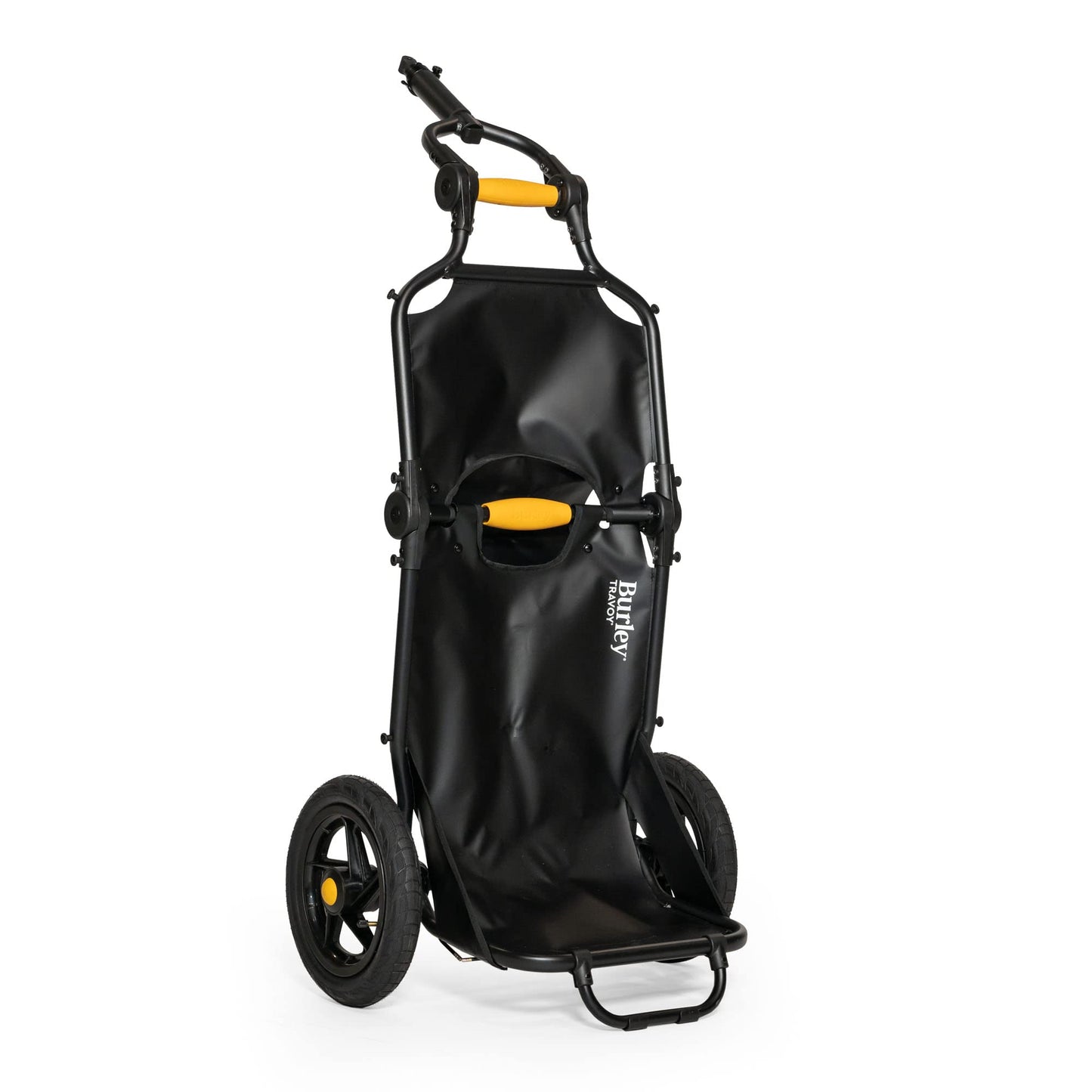 Burley Travoy | Compact Folding Cargo Bike Trailer with Upright Tow Design, Integrated Tie-Down Straps & Quick Hitch