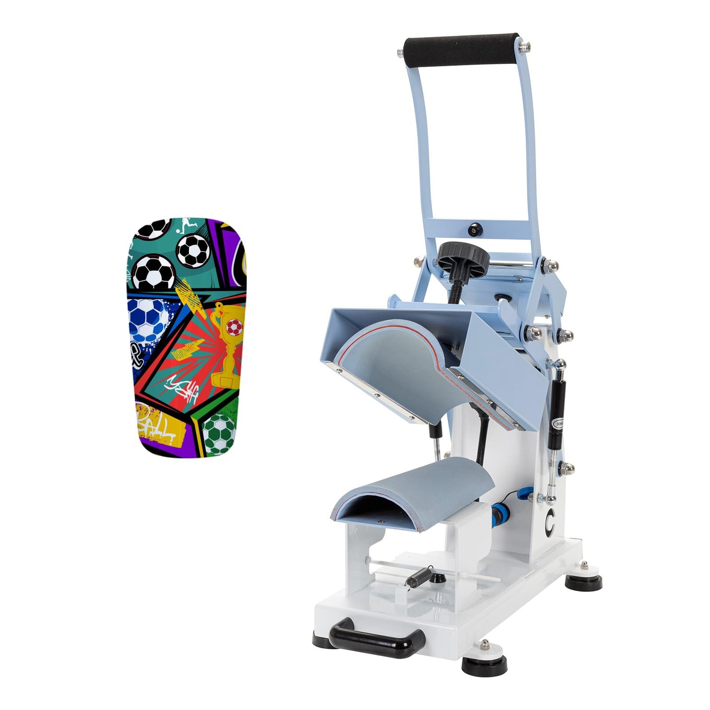 PYD Life Shin Guard Heat Press Machine for Shin Guards Soccer Blanks Sublimation Heat Transfer Printing, for Custom Photos Designs DIY Gifts