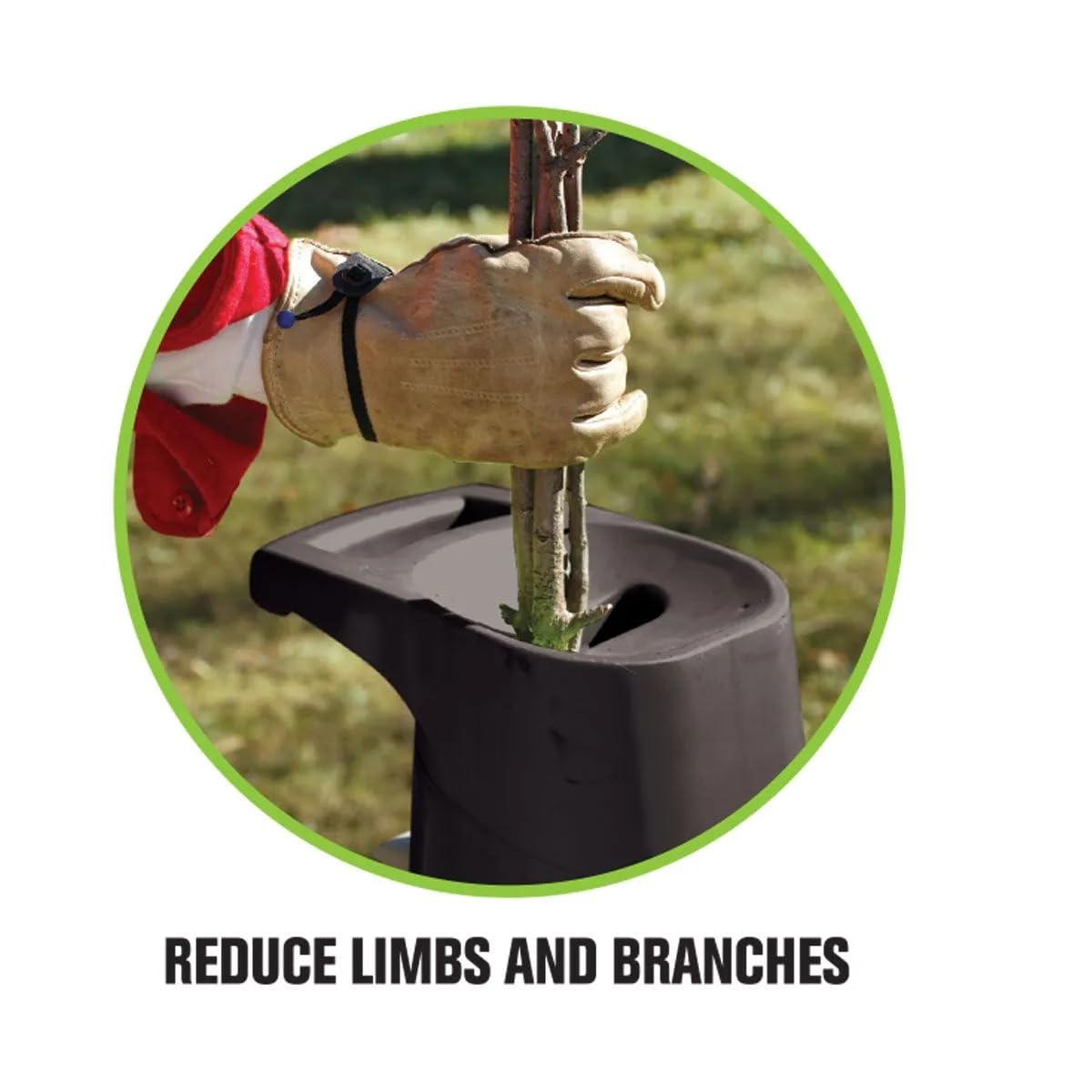 14 Amp Electric Chipper Shredder – 1.5" Capacity Corded Wood Mulcher for Branches, Leaves & Yard Debris — Compact Garden Cleanup Tool