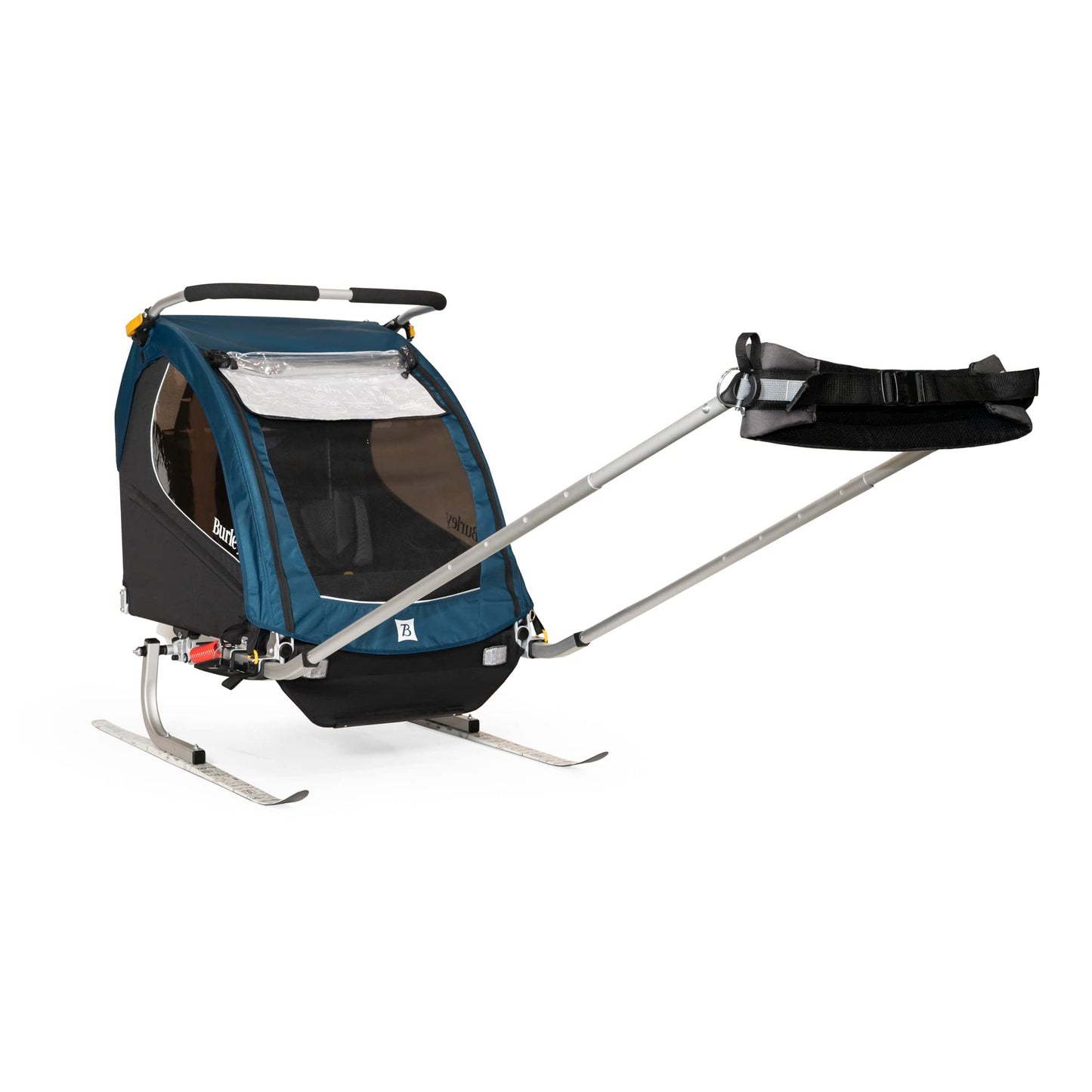 Burley Encore X | 2-Seat Bike Trailer & Stroller with Suspension, Padded Seats, Weather-Resistant Cover & Compact Fold