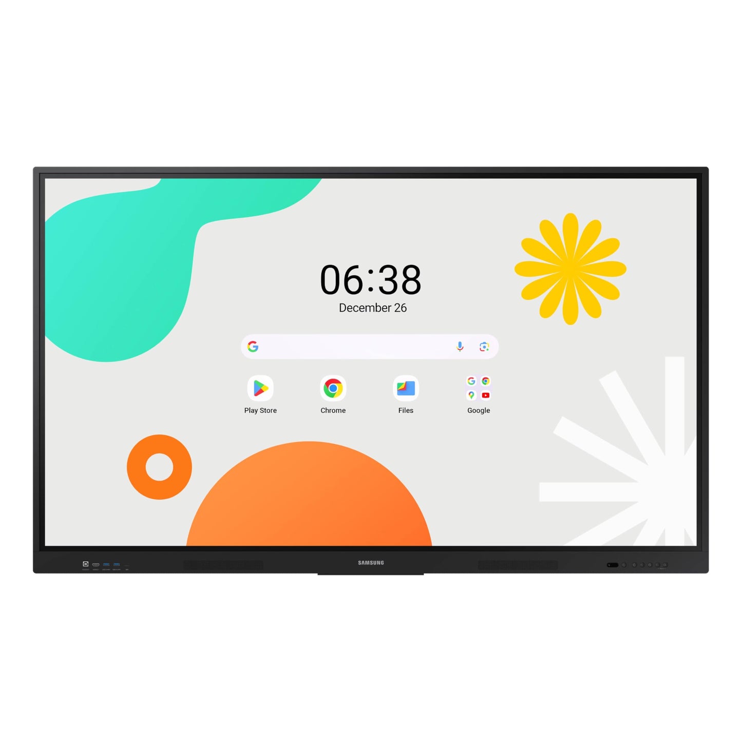 Samsung 65" Interactive Display Touch Screen Whiteboard WAF Series, Compatible with Android™ Devices, EDLA Certified, OPS Slot, Smart Wireless Sharing, LH65WAFWLGCXZA, 3,840 x 2,160 (Landscape)