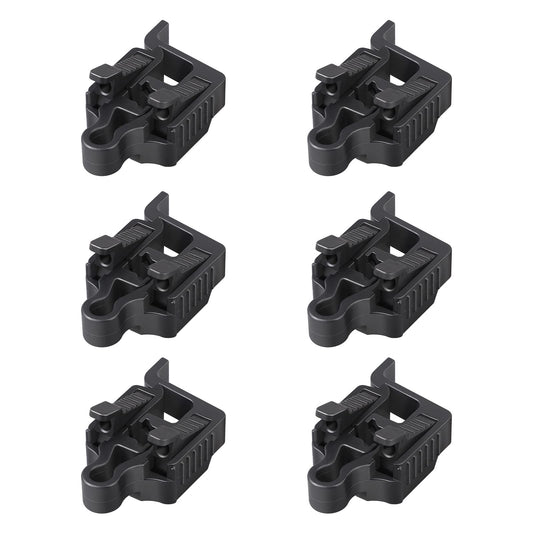 EDISHINE 6-Pack Low Voltage Wire Connectors, Waterproof for Landscape Lighting, UL Listed, Compatible with 10-18 Gauge, Black, Model HLVC23A