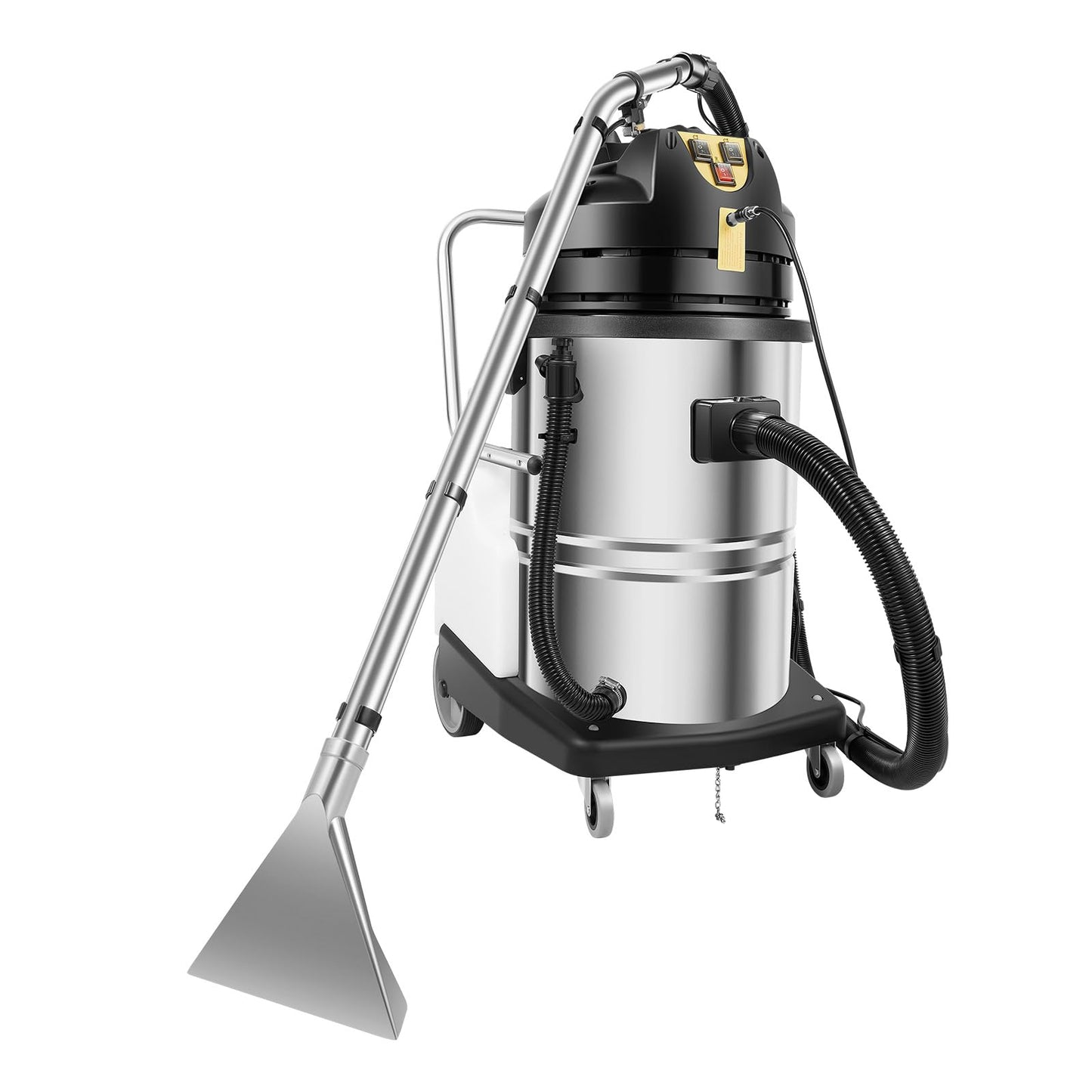 HUASSION 60L/15.85Gal Commercial Carpet Cleaner Machine, 2110W 3 in 1 Wet Dry Vacuum Cleaner, Carpet Extractor Machine with 6 Tools, Heavy Duty Floor Cleaning Machine for Home, Office, Hotel