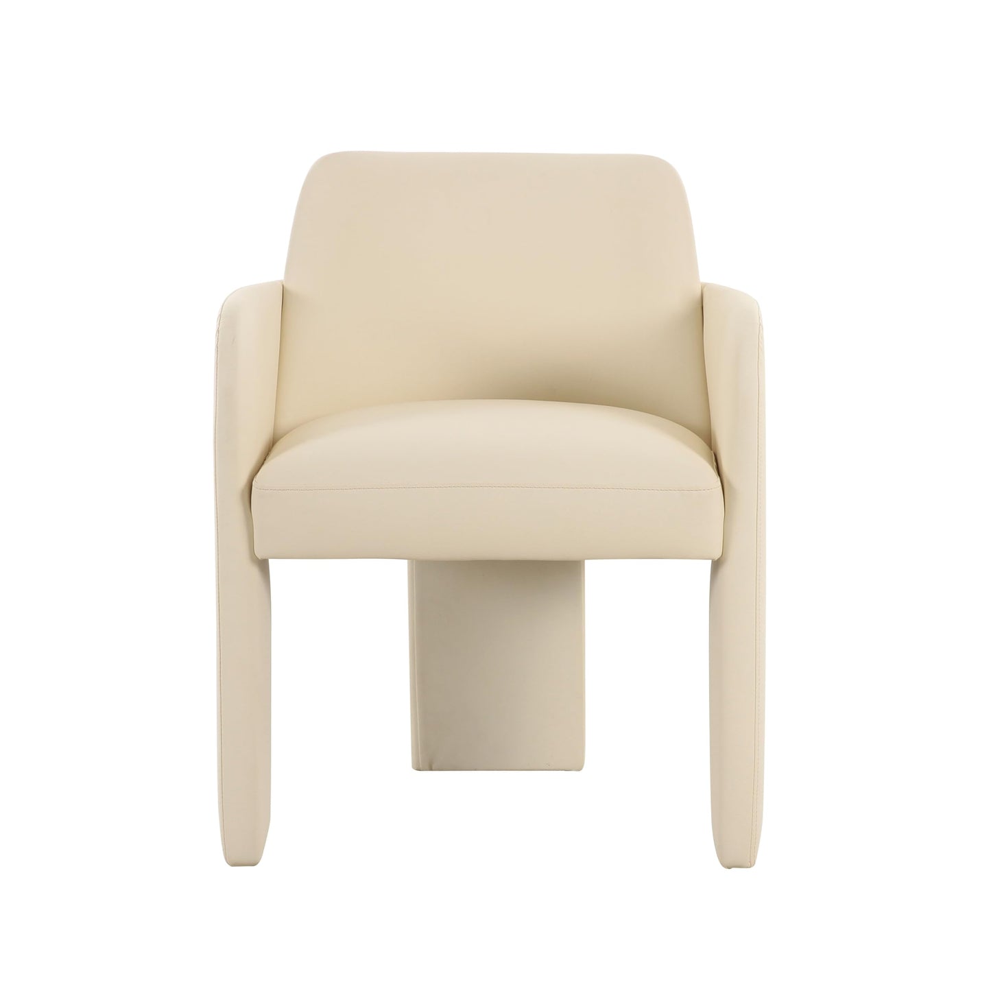 Tov Furniture Leo Cream Vegan Leather Dining Chair