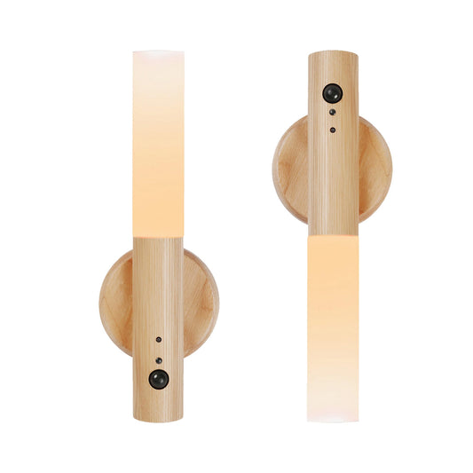 LANDGOO Smart Nursery Night Light - Ash Wood, RGB & 2700K, Child-Safe, Model L8G25A052703