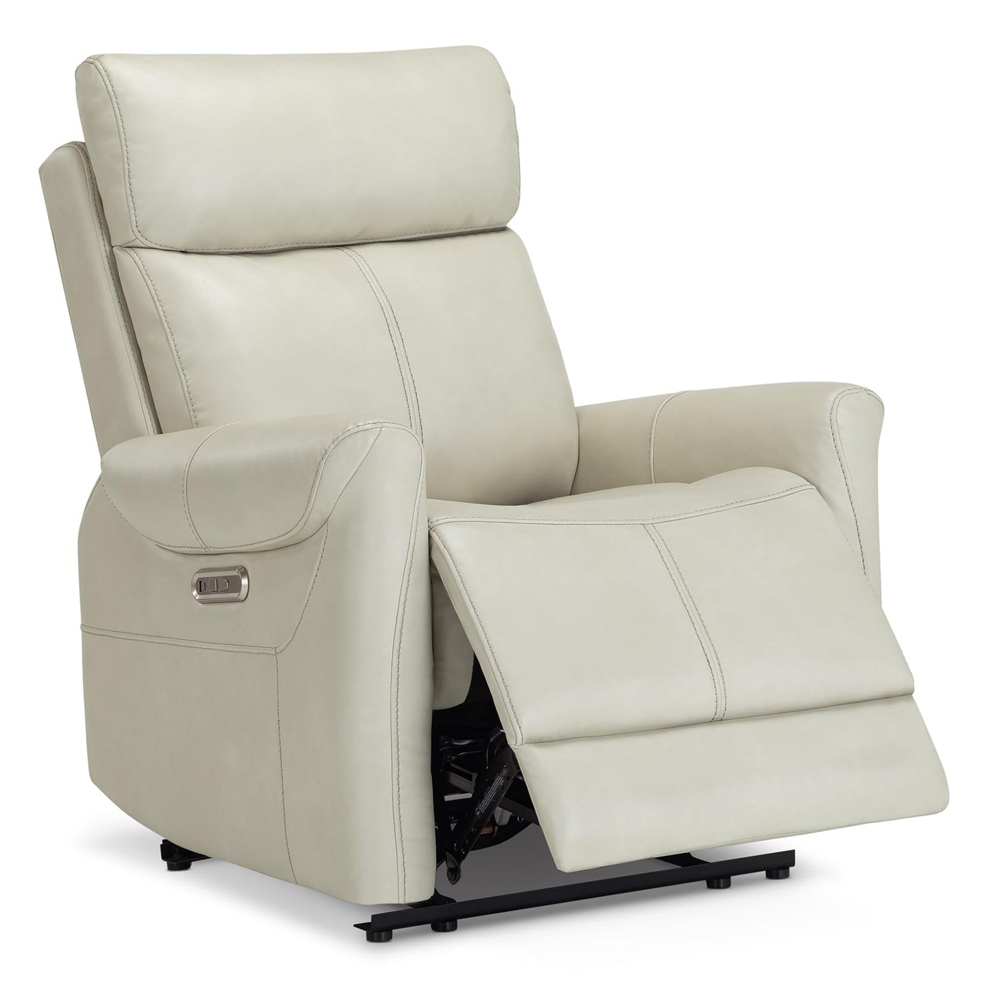 KISLOT Leather Recliner Chair for Adults Wall Hugger RV Recliner with USB Charging Ports Electric Power Reclining Sofa for Living Room Home Theater Seating Bedroom