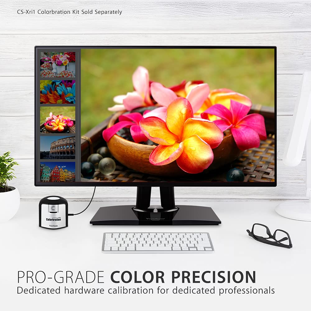 ViewSonic VP2768 PRO 27" 1440p Monitor with 100% sRGB Rec 709 14-bit 3D LUT and Color Calibration for Photography and Graphic Design