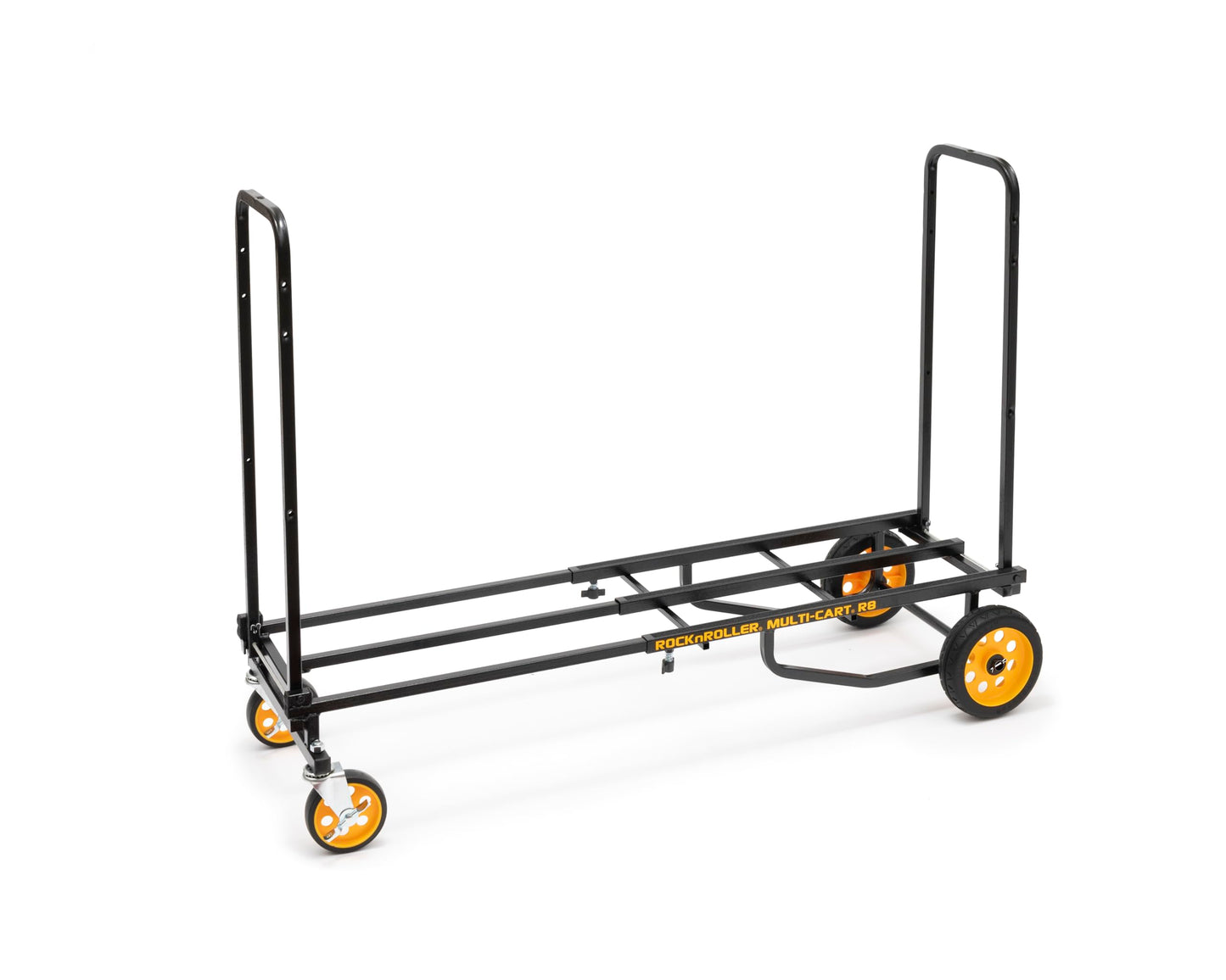 Rock-N-Roller R8RT (Mid) 8-in-1 Folding Multi-Cart/Hand Truck/Dolly/Platform Cart/34" to 52" Telescoping Frame/500 lbs. Frame Capacity, Black