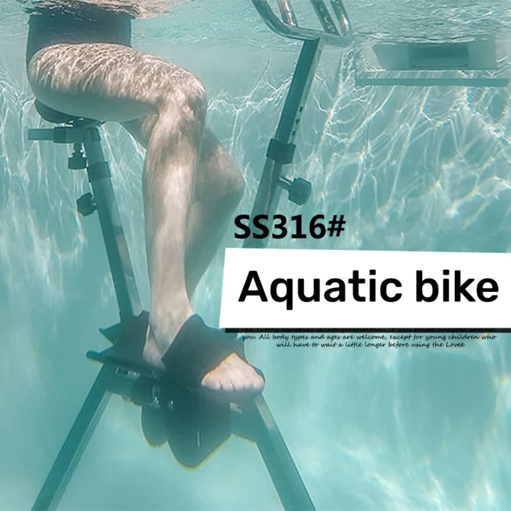 Latourreg Aquatic Fitness Equipment of 316L Stainless Steel Aquatic Bike In Swimming Pool Water Bike Fitness Equipment Underwater Bike for Exercise
