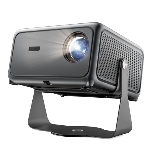 4K Smart Projector with Wifi and Bluetooth, 1500 ANSI Lumen 30W Dolby Audio Home Theater with Netflix Ready/Live TV, 2GB+32GB Memory & MEMC, 360° Adjustable Stand, AI Auto Focus/Keystone