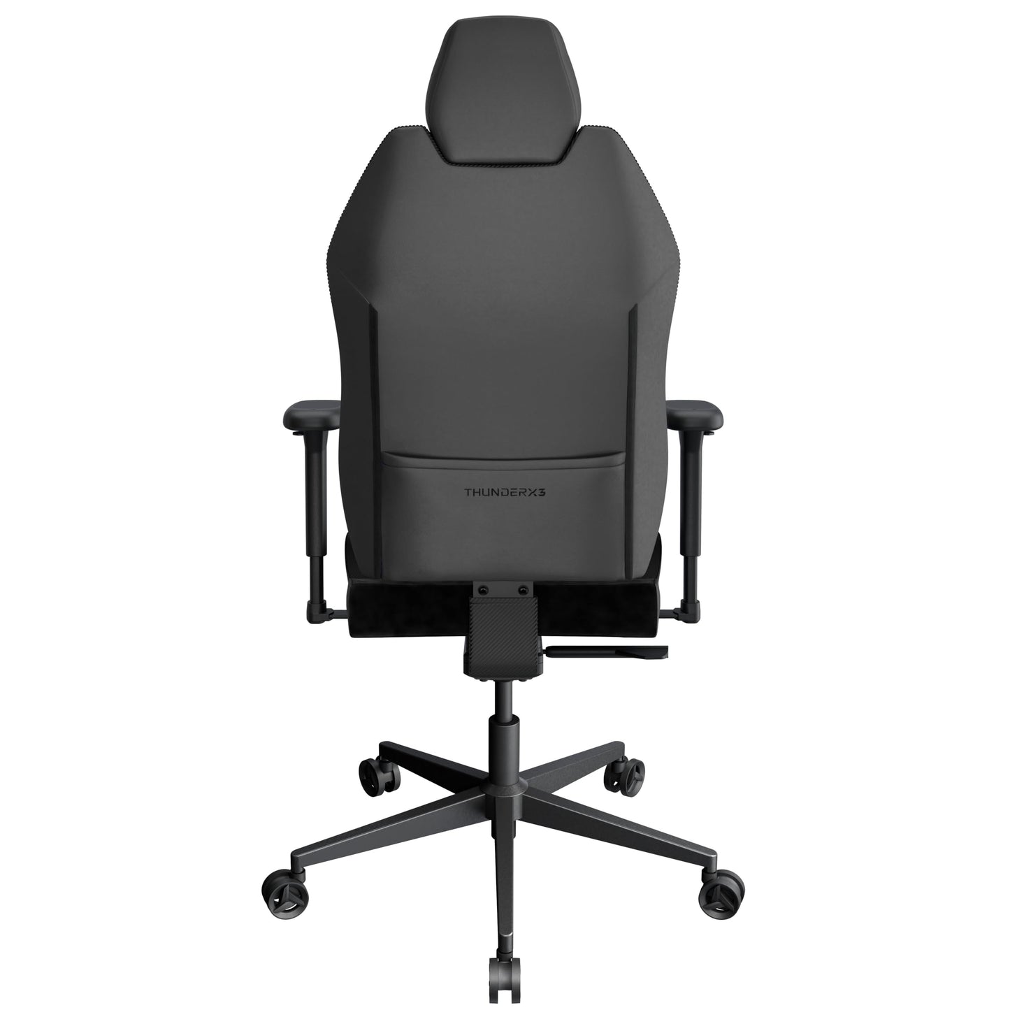 ThunderX3 Solo 360 Gaming Chair, for Adults Ergonomic Office Chair, High Back Desk Chair, Synchronous Tilt, 360-degree Adjustable Armrest, Adjustable Car Headrest, Leather, Modern Black