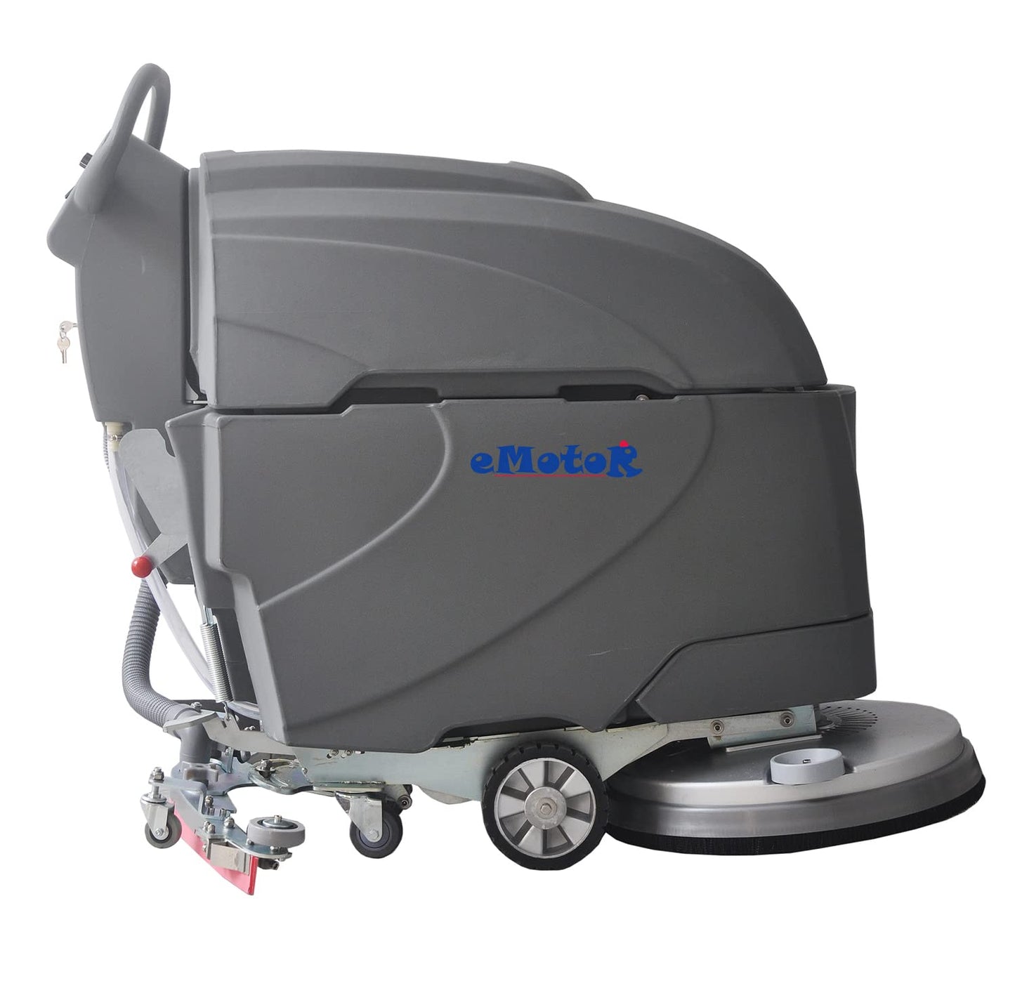 Emotor Self-Propelled Automatic Commerical Floor Scrubber Machine, Tile Floor Cleaning Machine - 20" Brush with 33" Squeegee-14.5 gal Tank for Shopping Mall/Warehouse/Hospital/Airport