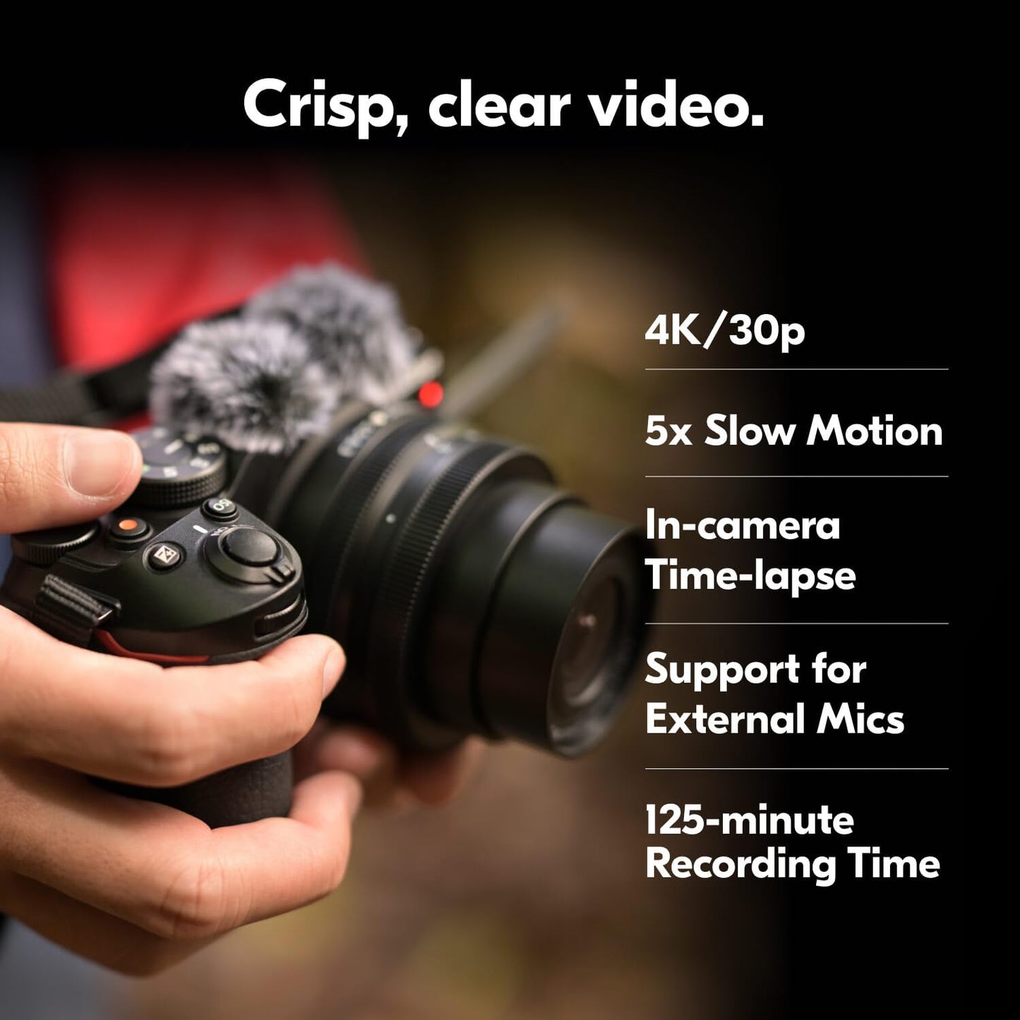 Nikon Z 30 with Two Lenses | Our most compact, lightweight mirrorless stills/video camera with wide-angle and telephoto zoom lenses | Nikon USA Model