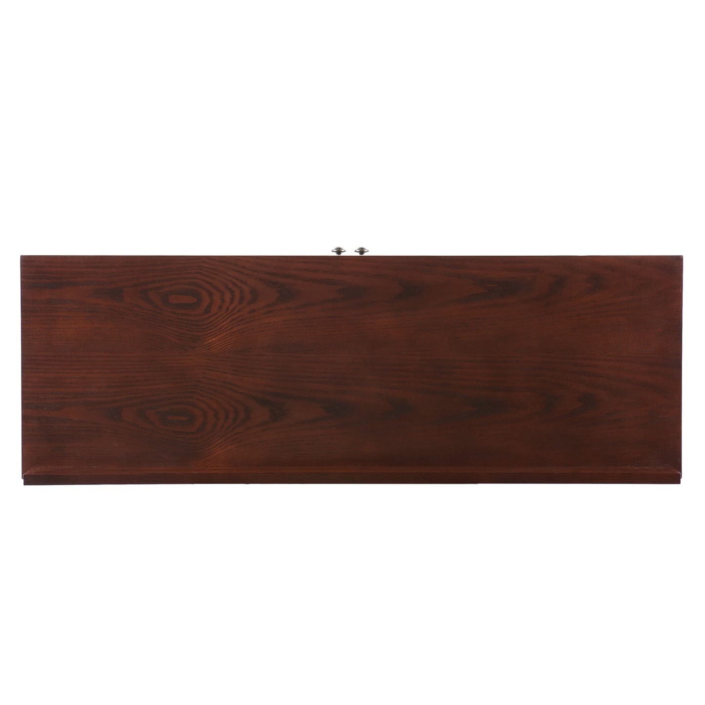 SEI Furniture - Camino Mission Faux Slate Sideboard And Display Curio - Transitional Design, Brown Finish - Ideal for Living Room, Dining Room (CM2900)