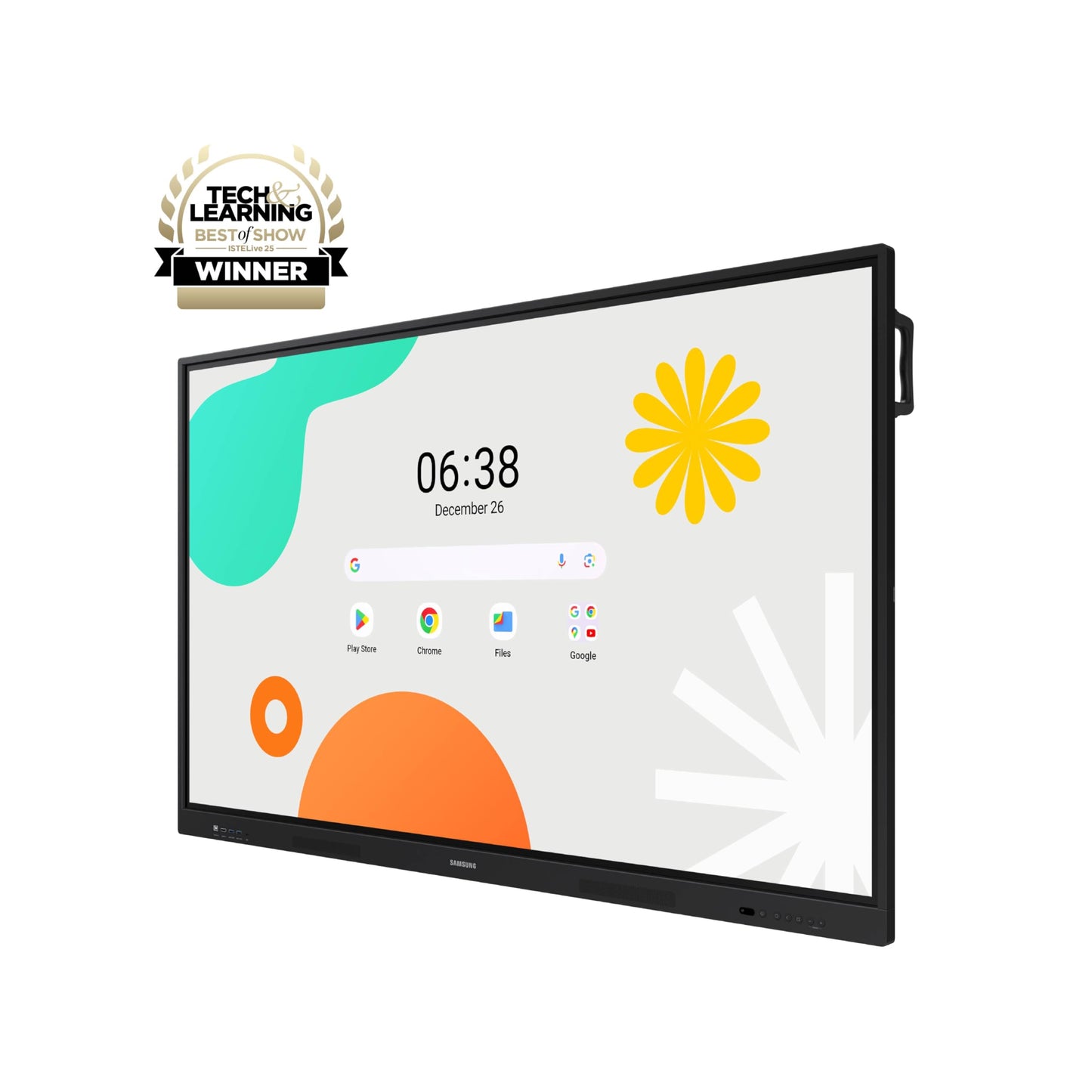 Samsung 65" Interactive Display Touch Screen Whiteboard WAF Series, Compatible with Android™ Devices, EDLA Certified, OPS Slot, Smart Wireless Sharing, LH65WAFWLGCXZA, 3,840 x 2,160 (Landscape)