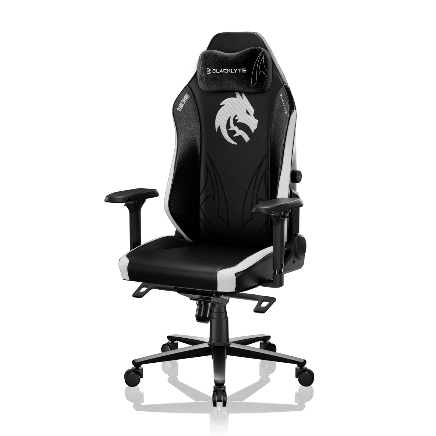 Blacklyte Athena Pro Gaming Chair Computer Chairs with Magnetic Head Pillow and Lumbar Support Height Adjustable with 360°-Swivel Seat Leather Ergonomic Desk Chair for Gaming(Spirit)