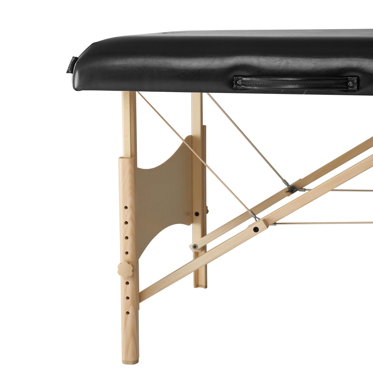 Master Massage 30 Inch Balboa Pro Portable Massage Table Package, Salon Beauty and Lash Bed-Wooden Folding and Foldable Tattoo Table-Black