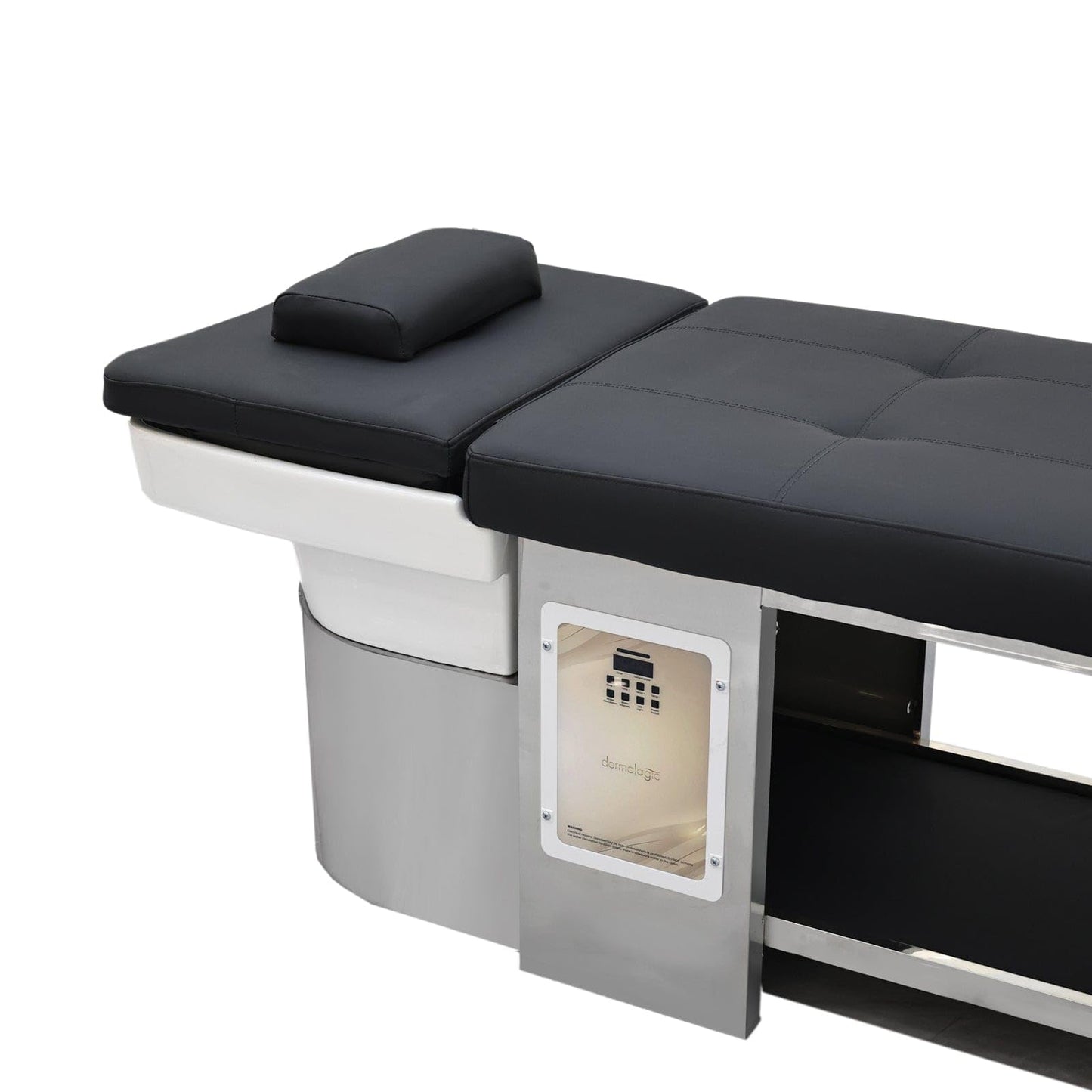 TATARTIST Head Spa Bed with Fumigation Head Therapy Shampoo Bed Water Circulation Massage Shampoo Backwash Unit Spa Hair Salon Equipment (Black)