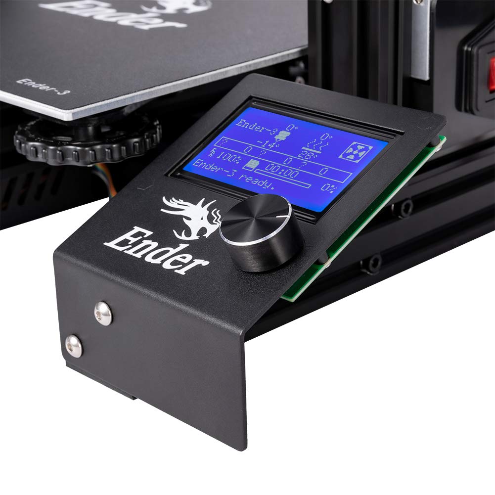 Official Creality Ender 3 3D Printer with Resume Printing Function and Stable Power Supply, High Precision Printing and High-standard V-profiles DIY 3D Printers Printing Size 8.66*8.66*9.84 inches