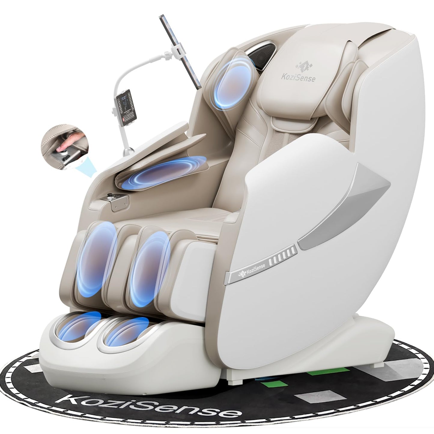 KoziSense A18 3D Massage Chair Full Body, Zero Gravity SL-Track Shiatsu Massage Recliner Chair with Heat, AI Control, Body Scan and Calfrest Extension (Upgraded)