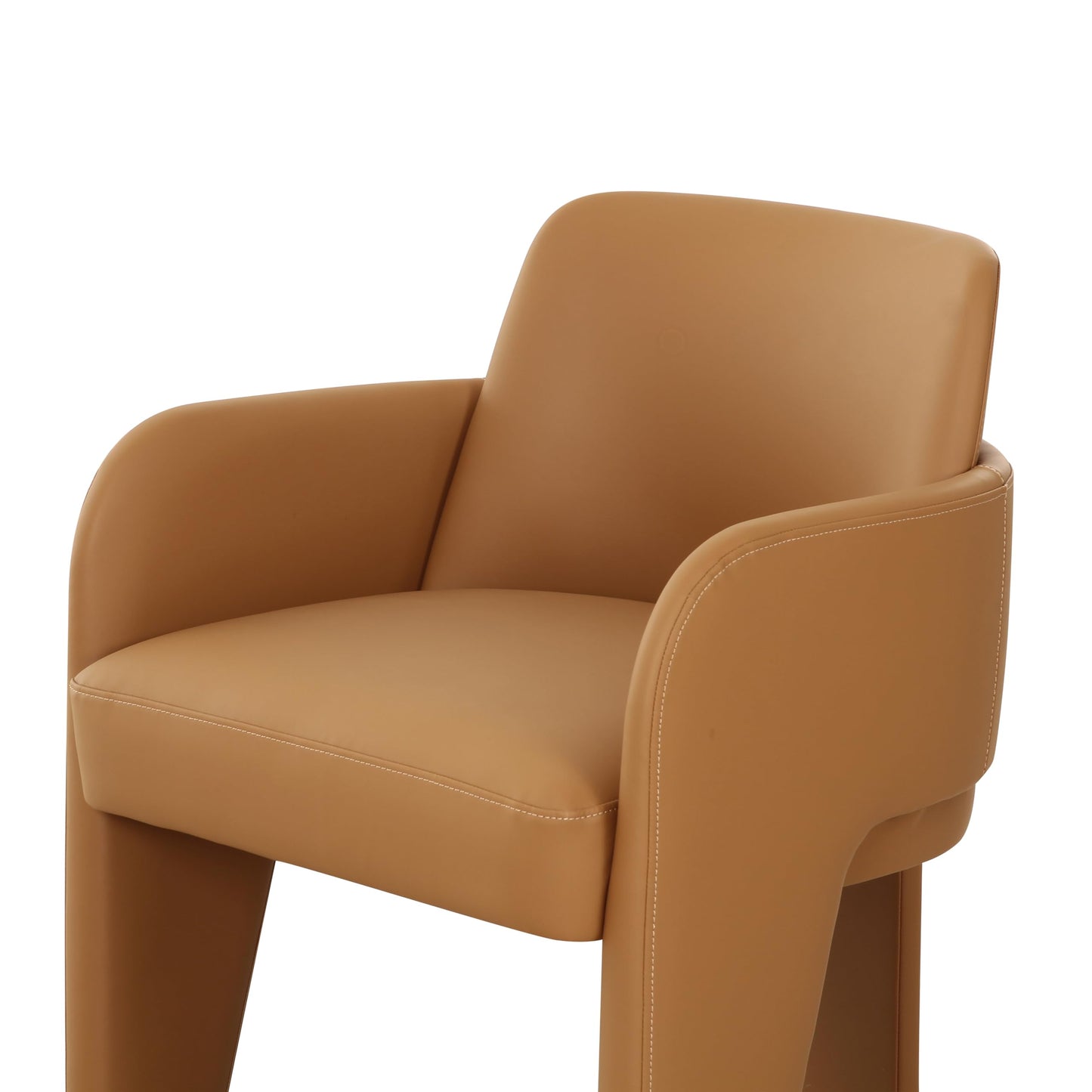 Tov Furniture Leo Tan Performance Vegan Leather Dining Chair