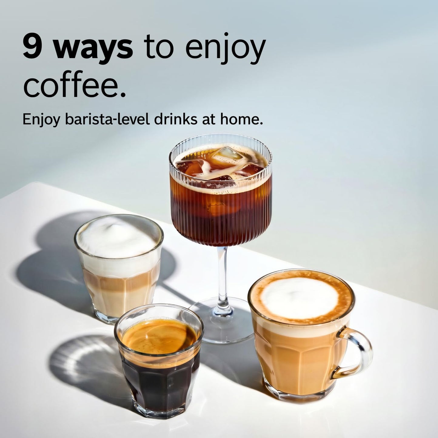 Bosch Fully Automatic Coffee and Espresso Machine - 9 Drinks, Barista Quality, Double Cup Super Coffee Maker - Programmable Machine, Large Bean Capacity - Easy Clean, Maintenance - Black - TPU40109