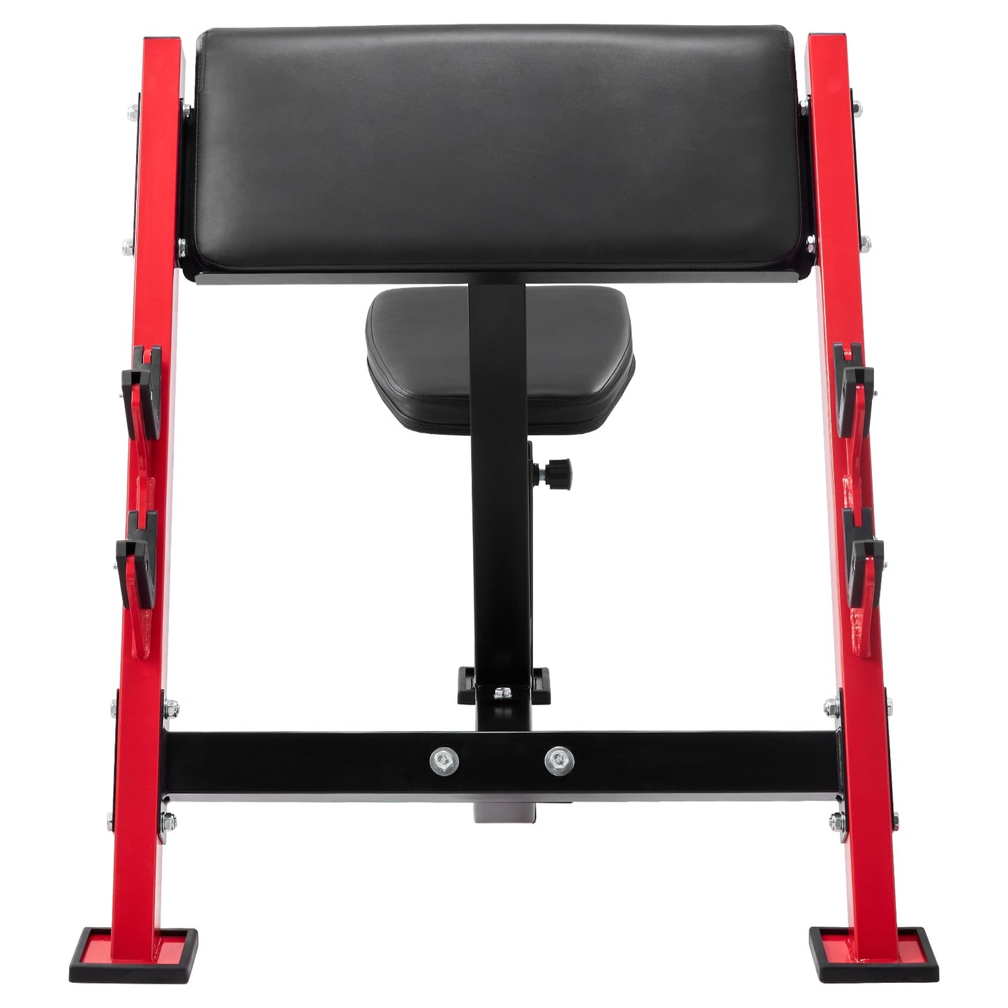 VEVOR Preacher Curl Bench, Strength Training Benches, Max Load 660 LBS Home Gym Fitness Equipment, Seated Arm Isolated Barbell Dumbbell Bicep Station, Adjustable Weight Bench with Bar Holders