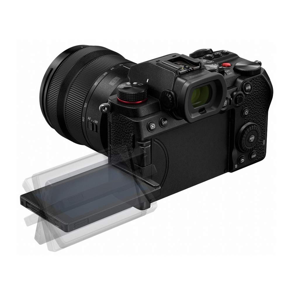 Panasonic LUMIX S5 Full Frame Mirrorless Camera, 4K 60P Video Recording with Flip Screen & WiFi, L-Mount, 5-Axis Dual I.S., DC-S5BODY (Black)