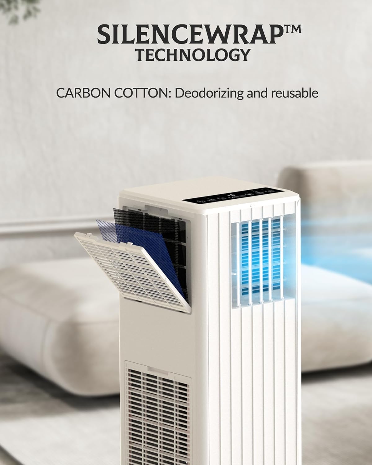 GarveeTech 8,000 BTU Portable Air Conditioner for Indoor Rooms, 3 in-1 AC Unit for Bedroom 250-350 Sq.Ft, Dehumidifier, Fan, Sleep Mode, 24 Timer, Remote Control, Window Kits