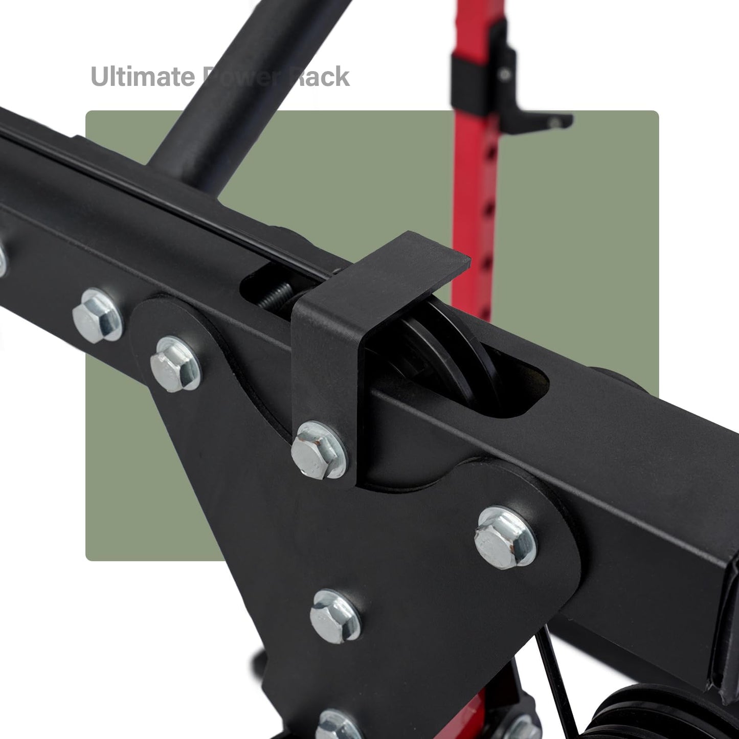 MAJOR FITNESS Drone1 Power Cage - Multi-Function Power Rack for Home Gym (Power Cage Only, Red)