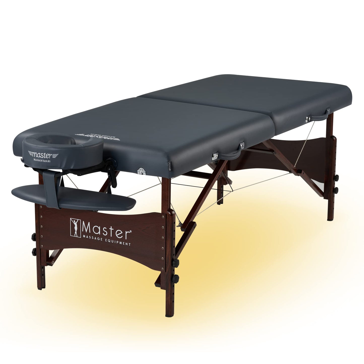 Master Massage Newport 30" Professional Portable Massage Table Package in Royal Blue with Ambient Lighting System