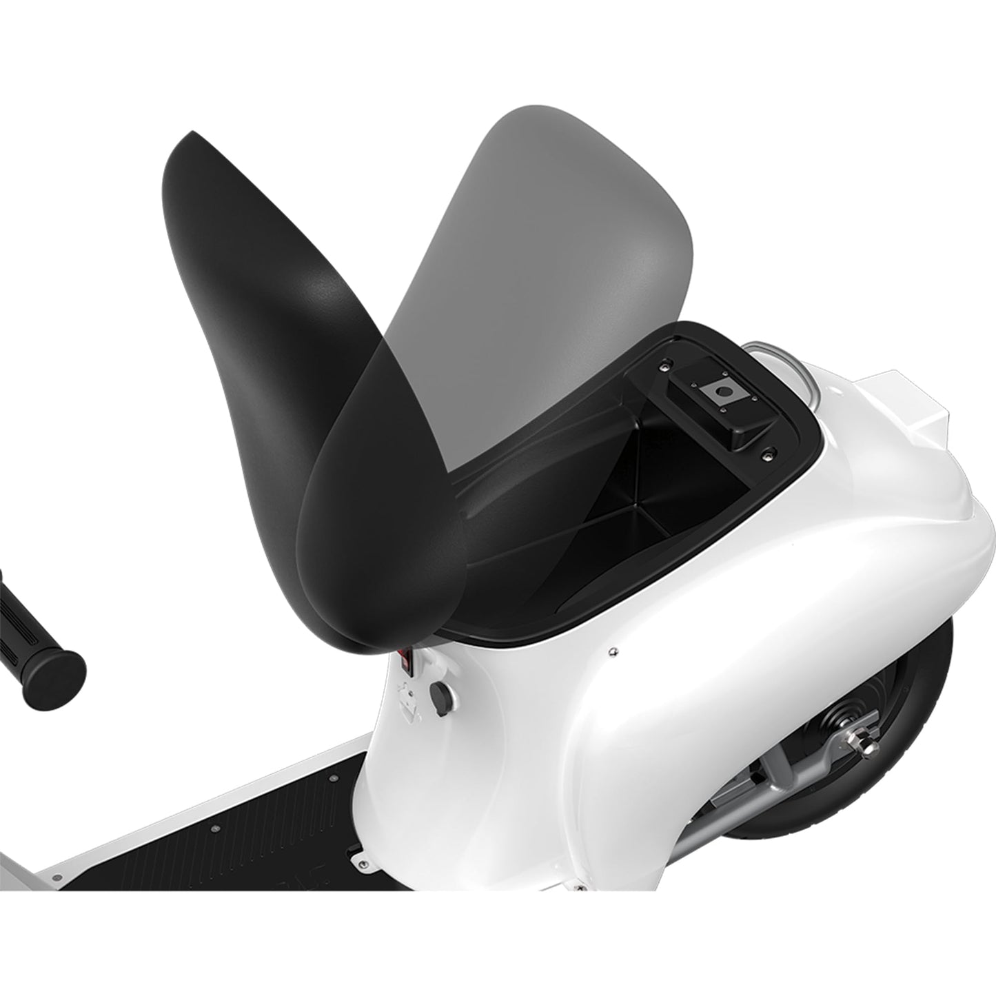 Razor Electric Retro Scooter for Ages 8+, 170 lb Max Weight, White, w/ 250W Motor, 12.5” Tires & 24V Battery, Up to 15 MPH, Pocket Mod – Lightweight Ride On Motorcycle Bike for Young and Teen Riders