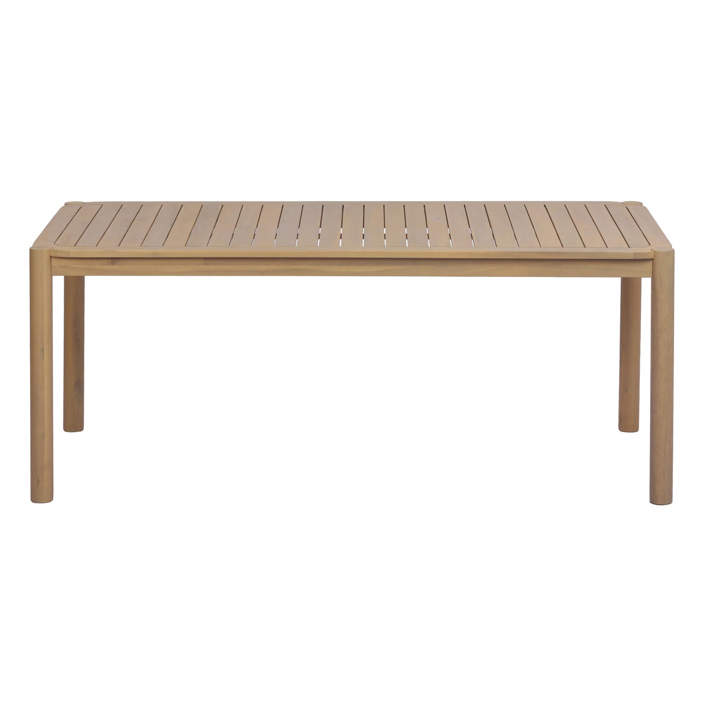 Christopher Knight Home Cascade 70" Outdoor Rectangular Dining Table, Acacia Wood Patio Dining Table for 4-6 People, Solid Wood Outdoor Table for Patio Deck Garden Backyard Dining, Light Teak