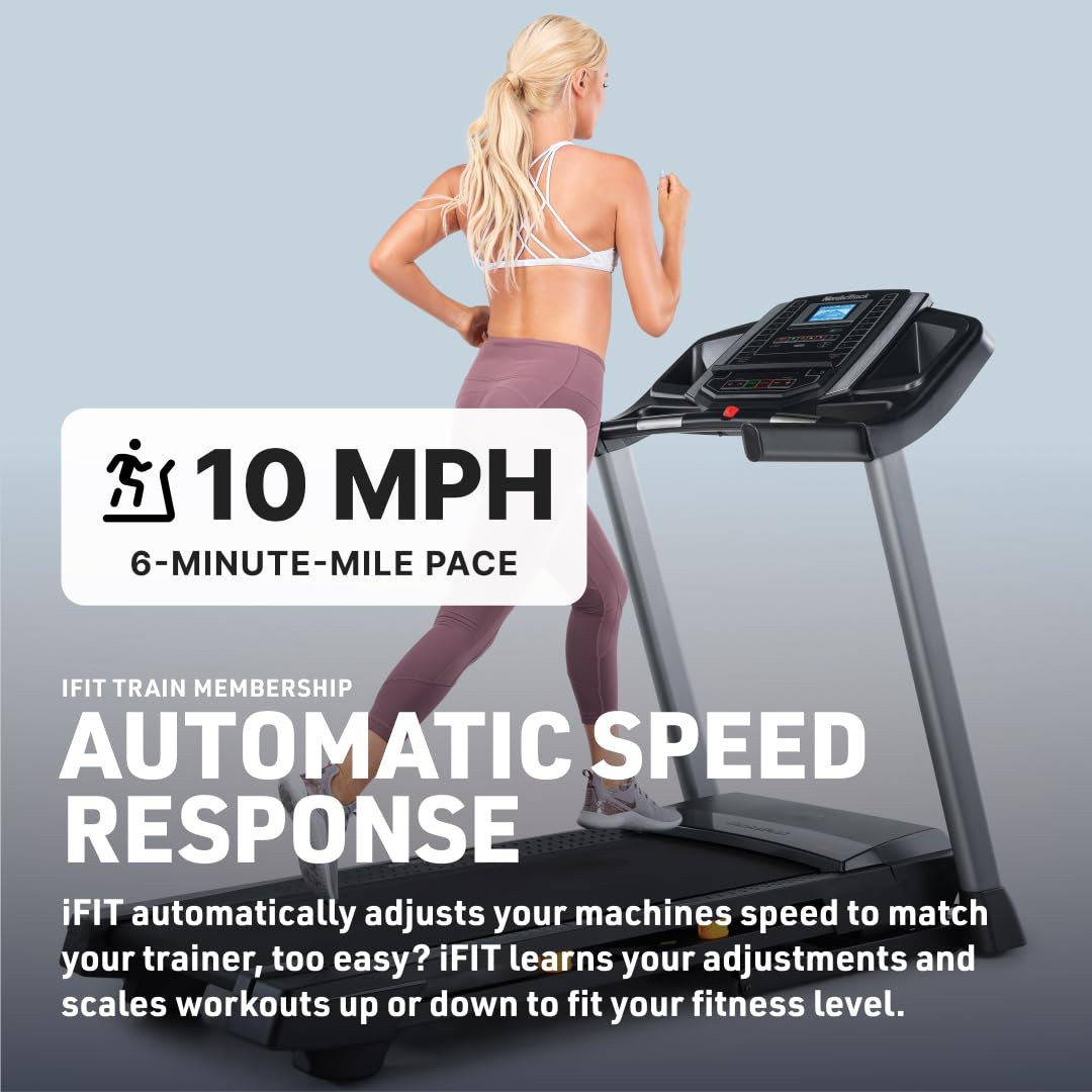 NordicTrack T 6.5 S; Treadmill for Running and Walking with 5” Display and SpaceSaver Design