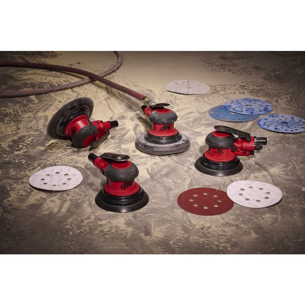 Ingersoll Rand 5152-5-HL - 5" Random Orbital Air Sander, 3/32 Orbit, Hook & Loop, 12,000 RPM, 0.3 HP