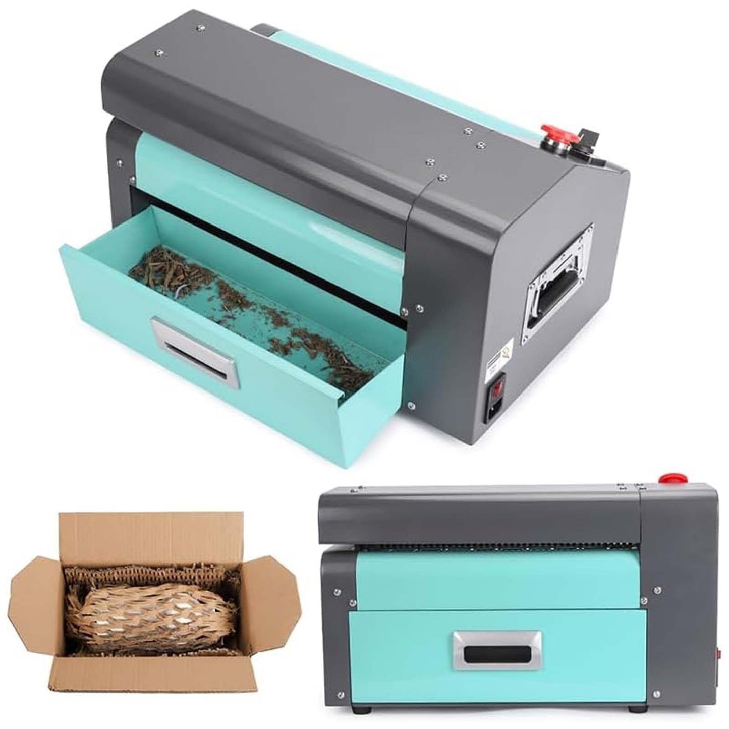 Heavy Duty Carton Cutting Machine,for 3-5 Layers Paper,5 m/min Carton Box Express Packaging Cardboard Shredder,13.8"/350mm