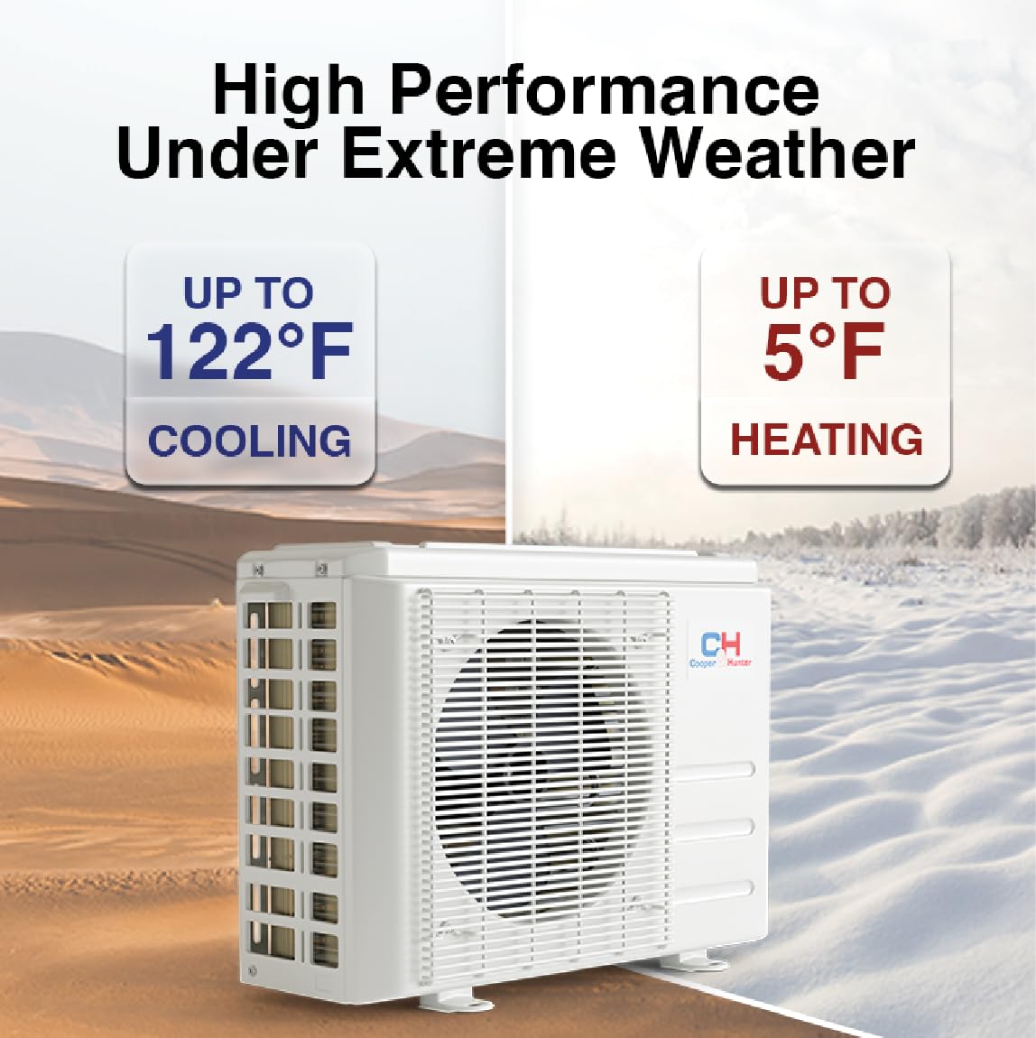 Cooper & Hunter MIA Series 12,000 BTU 115V Mini Split AC/Heating System, Ductless Wall Mount – 21.2 SEER2 Inverter – 16FT Installation Kit & Smart Control Included – Pre-Charged