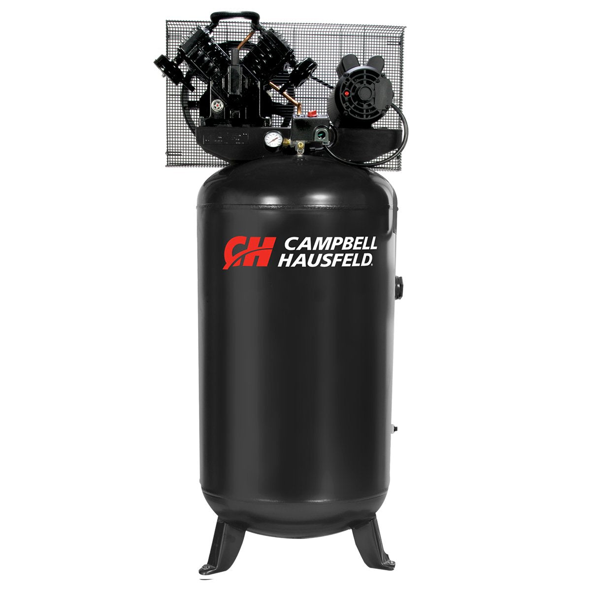 Campbell Hausfeld 80 Gallon Vertical Single‑Stage Air Compressor, 5 HP, 140 PSI