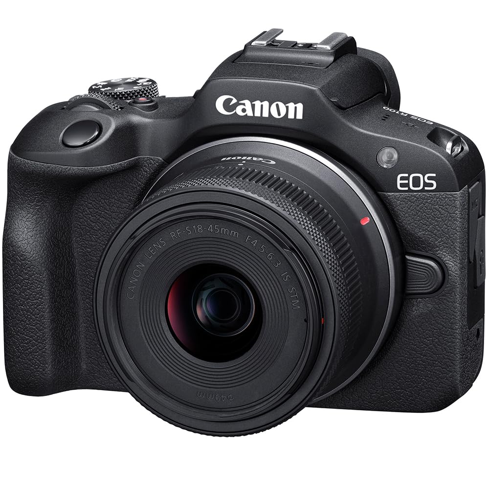 Canon EOS R100 Mirrorless Camera Two-Lens Bundle | RF-S 18-45mm + RF 75-300mm Lenses | 64GB Card & Editing Software | Canon USA Warranty | Authorized Dealer