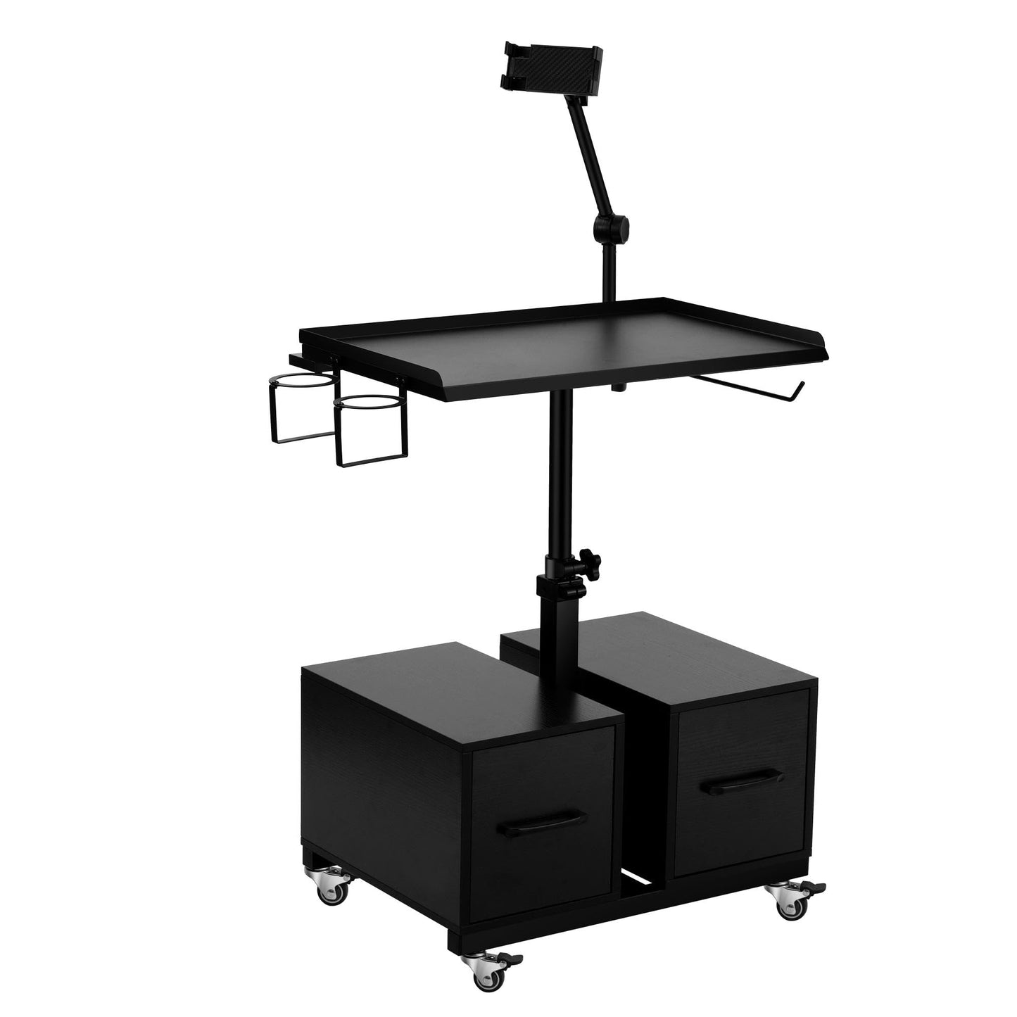 POARMEEY Mobile Tattoo Workstation Salon Trolley Cart with Storage Drawers