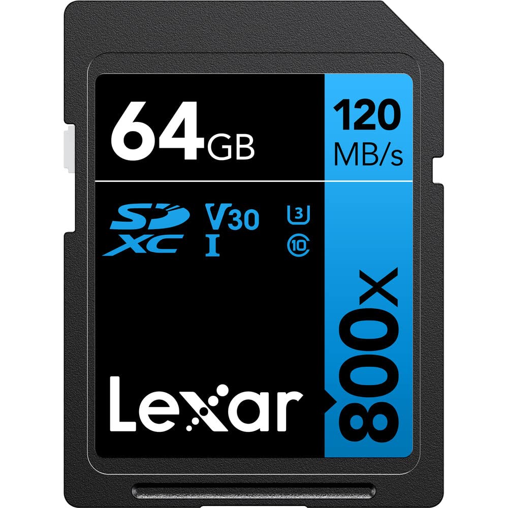 Sony ZV-1F Vlog Camera for Content Creators and Vloggers Black Bundle with Lexar 64GB High-Performance 800x UHS-I SDHC Memory Card + Camera Case + 1400 mAh Battery Pack